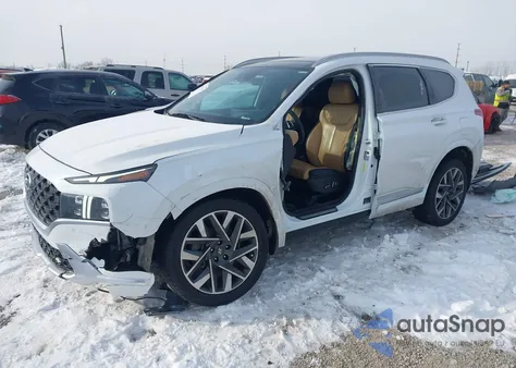 2021 Hyundai Santa Fe Calligraphy из США, поврежденный, VIN 5NMS5DAL4MH348545